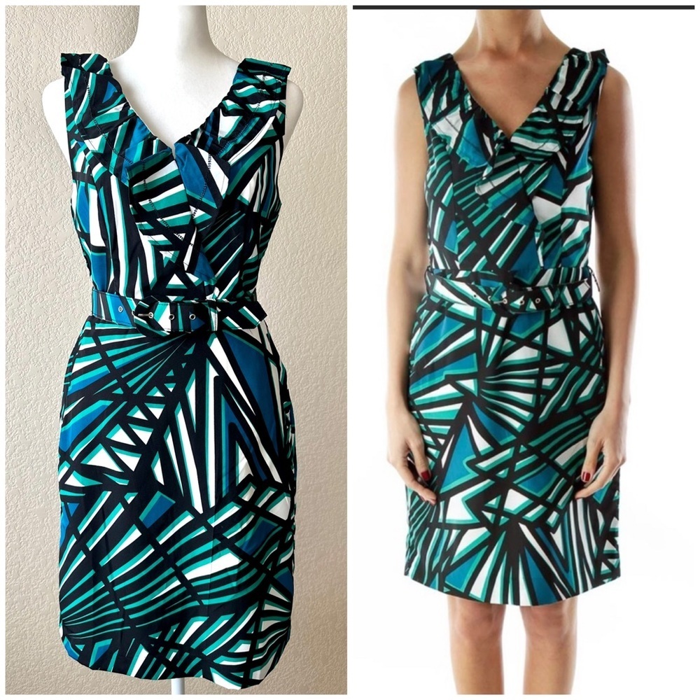 Banana Republic Sleeveless Print Dress - size 2